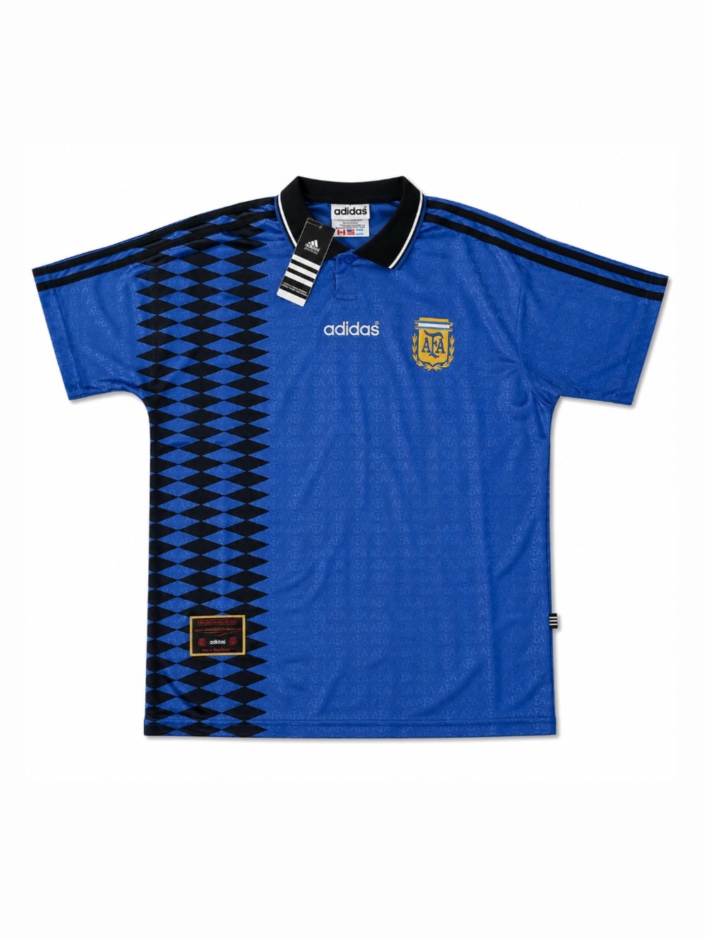 adidas Men's Blue and Black Argentina Football Jersey